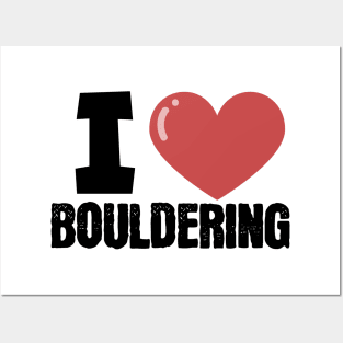 I love bouldering Posters and Art